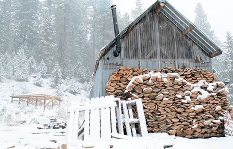 Young Homesteading Couple Builds Off-Grid Cabin for $300 Image